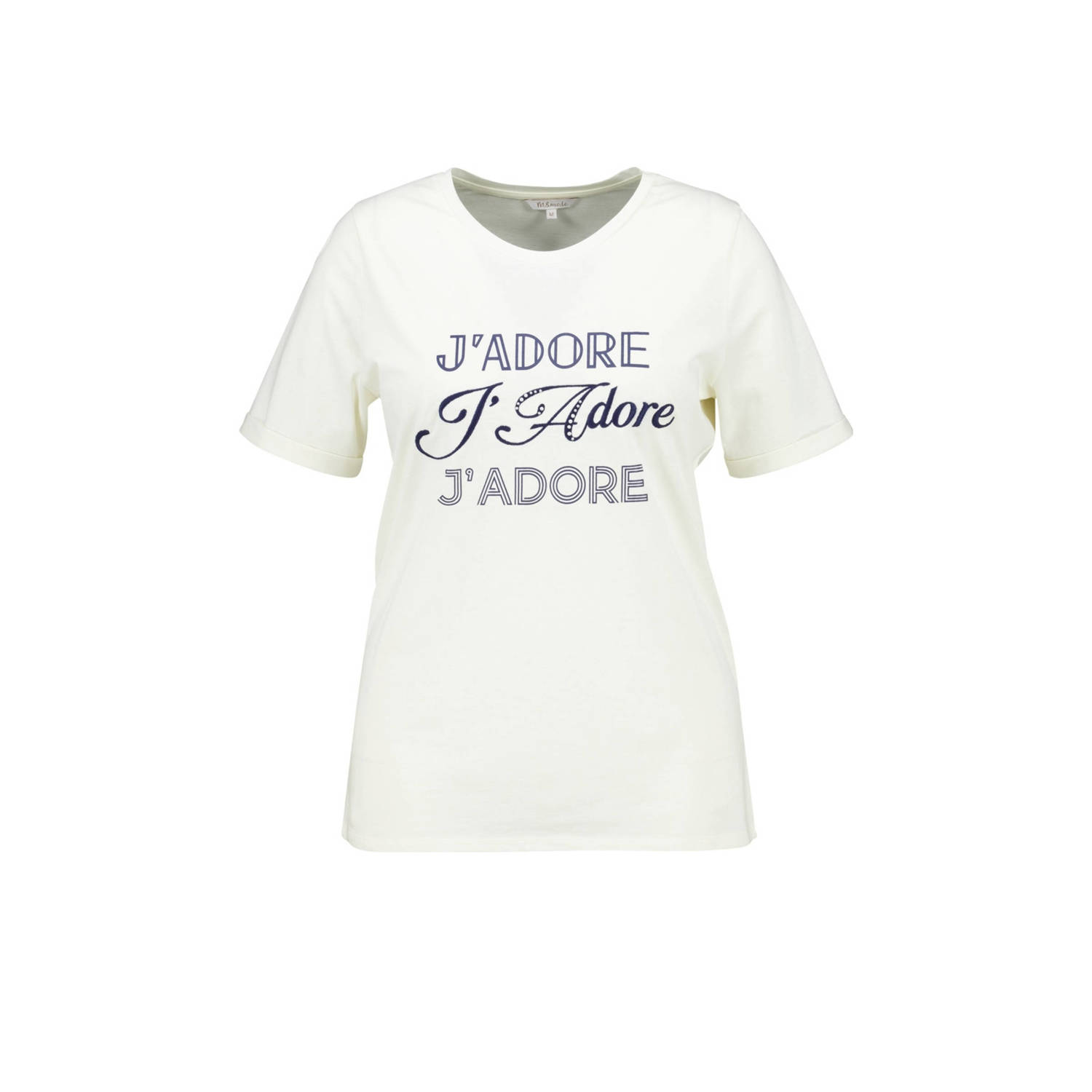 MS Mode T-shirt met tekst wit