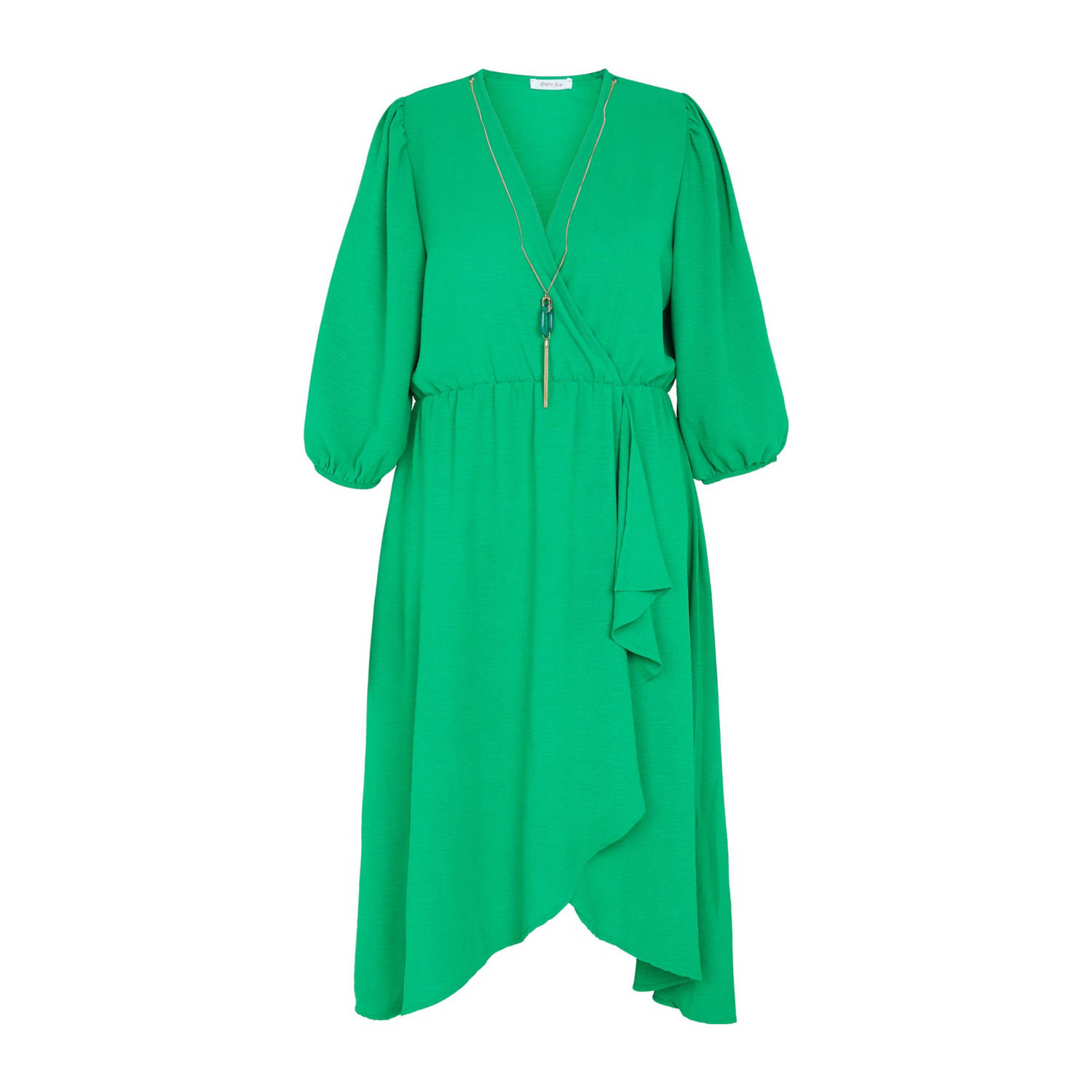 Paprika jurk groen new arrivals