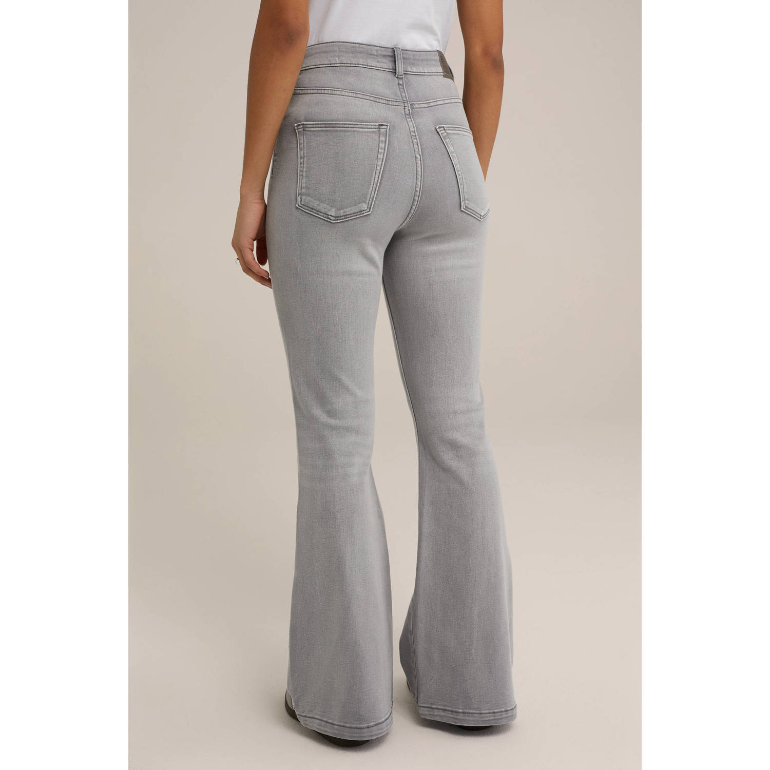 WE Fashion Blue Ridge flared jeans grey denim