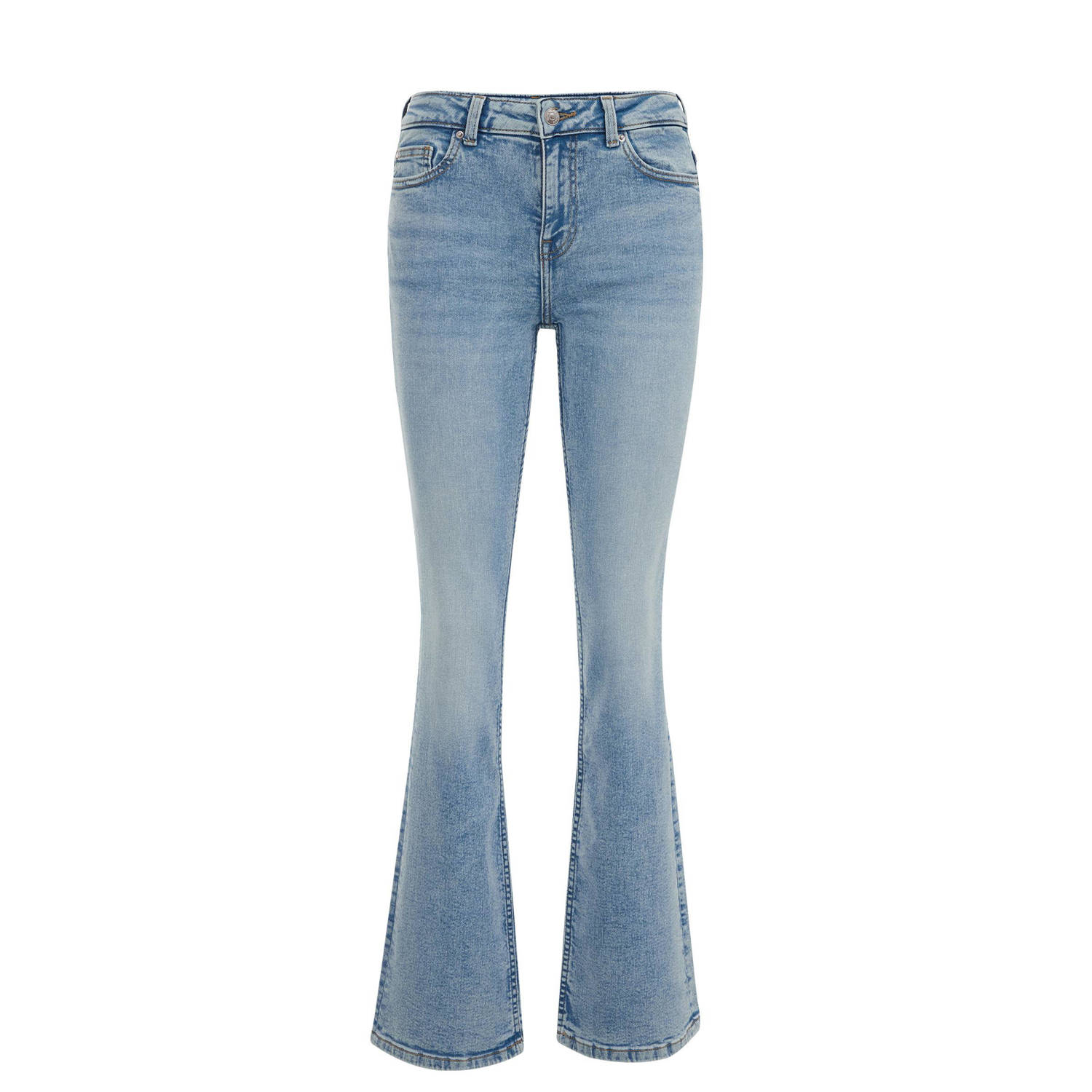 WE Fashion Blue Ridge flared jeans light blue denim