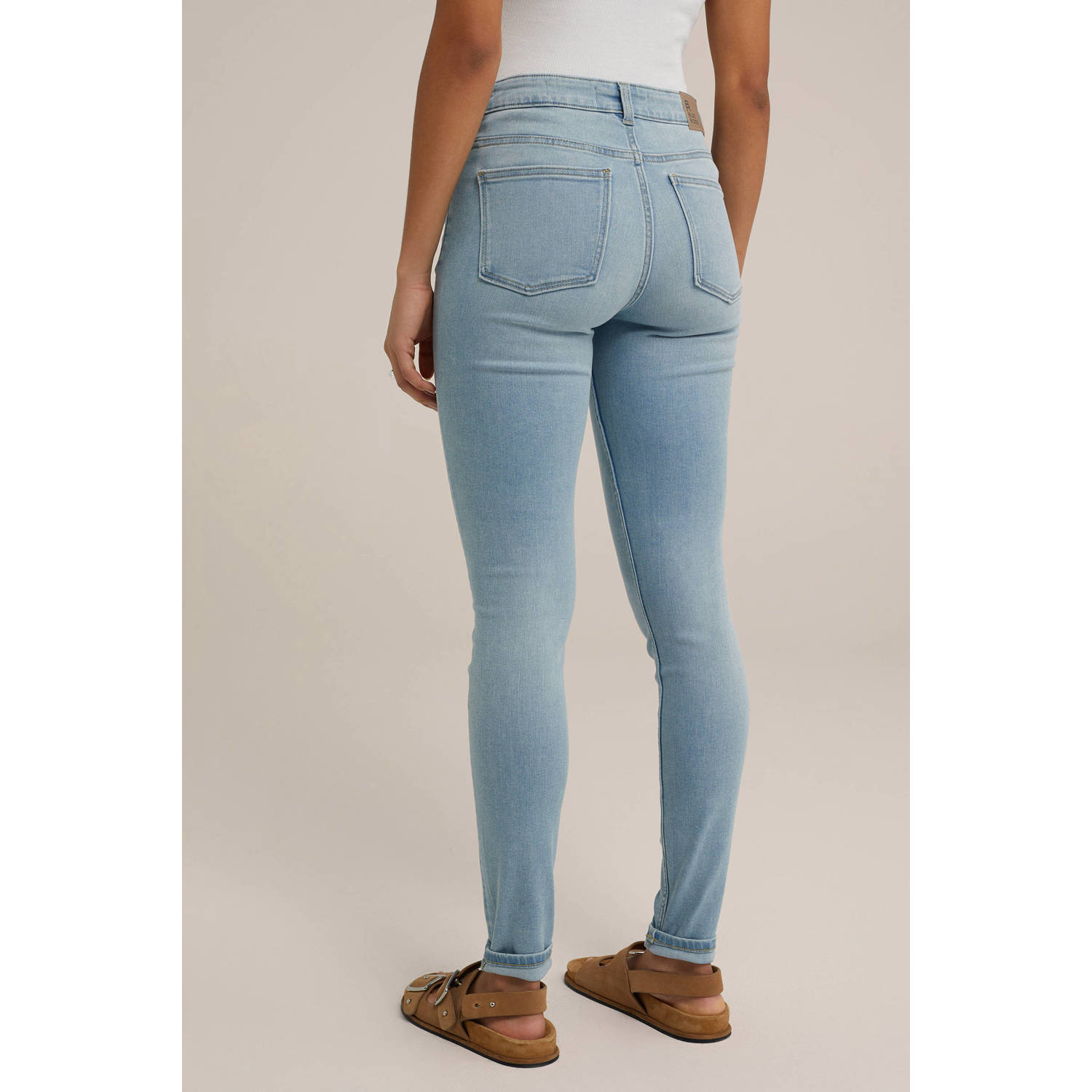 WE Fashion Blue Ridge skinny jeans light blue denim