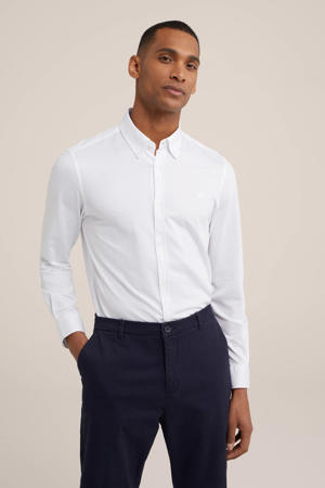 slim fit overhemd wit