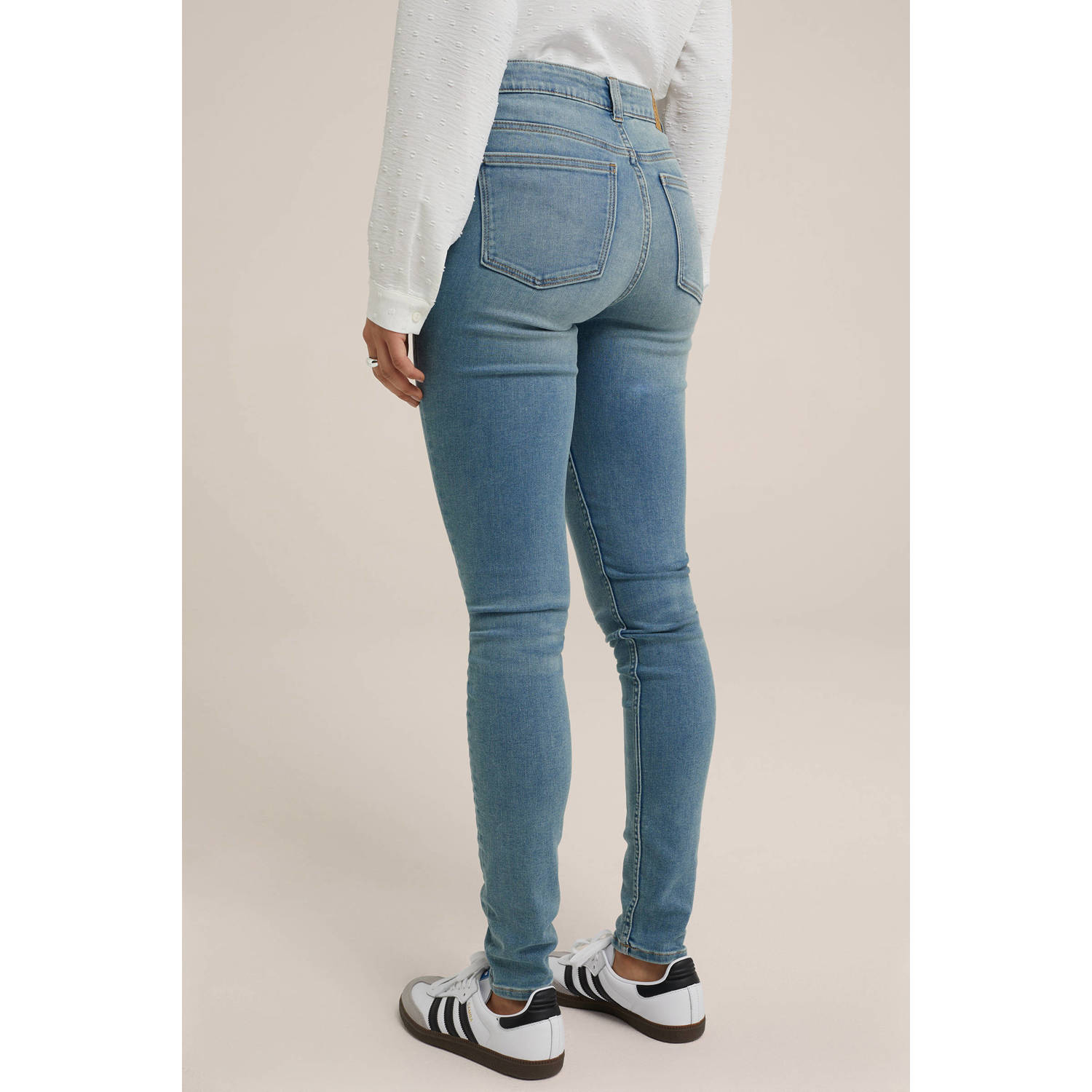 WE Fashion Blue Ridge skinny jeans medium blue denim