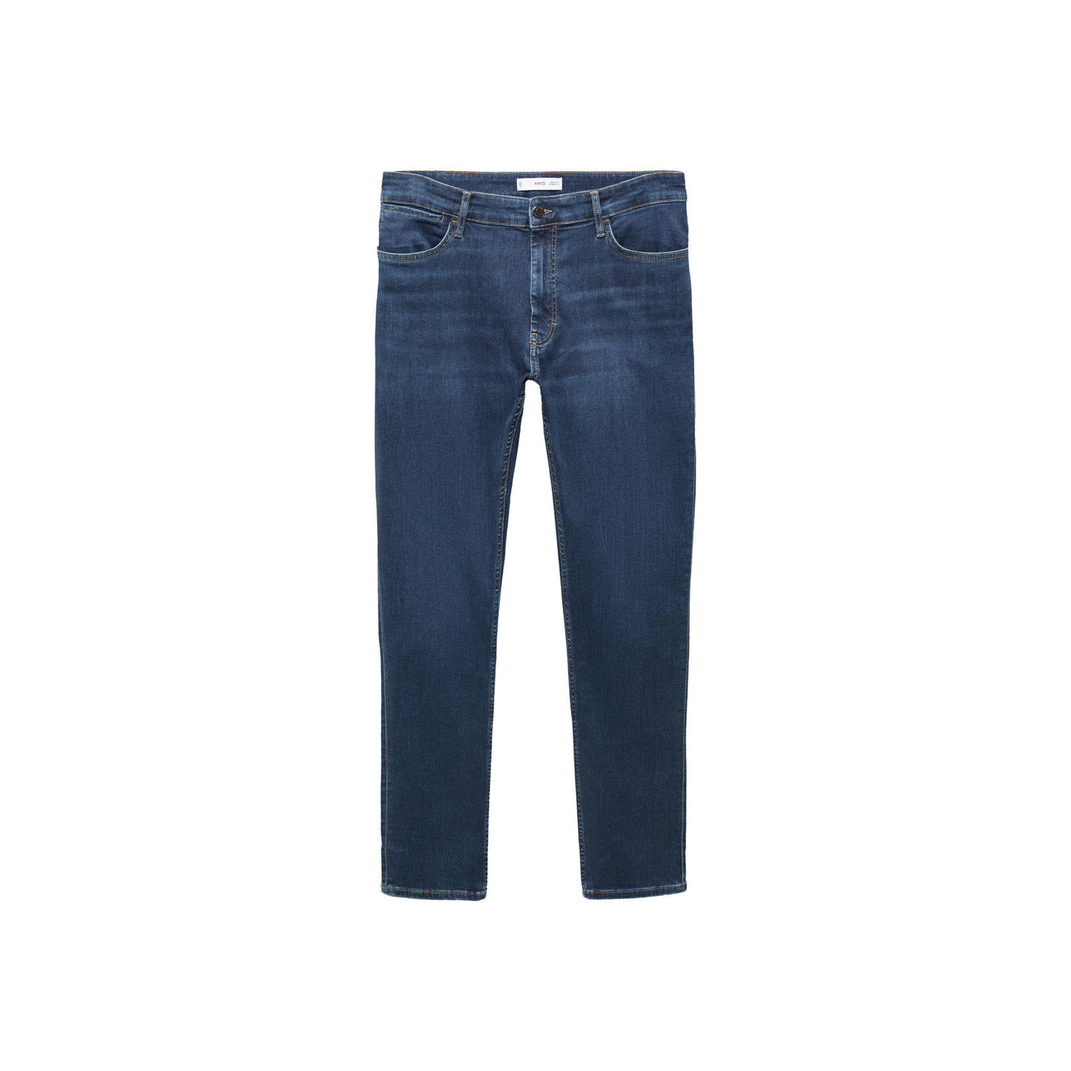 Mango Man slim fit jeans changeant blauw