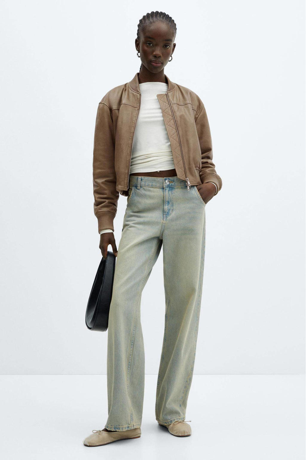 leren bomberjack dames