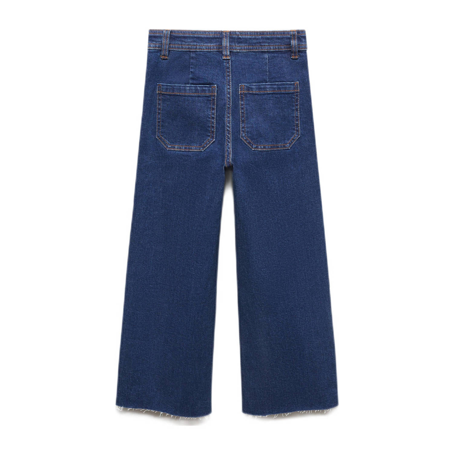 Mango Kids high waist wide leg jeans changeant blauw