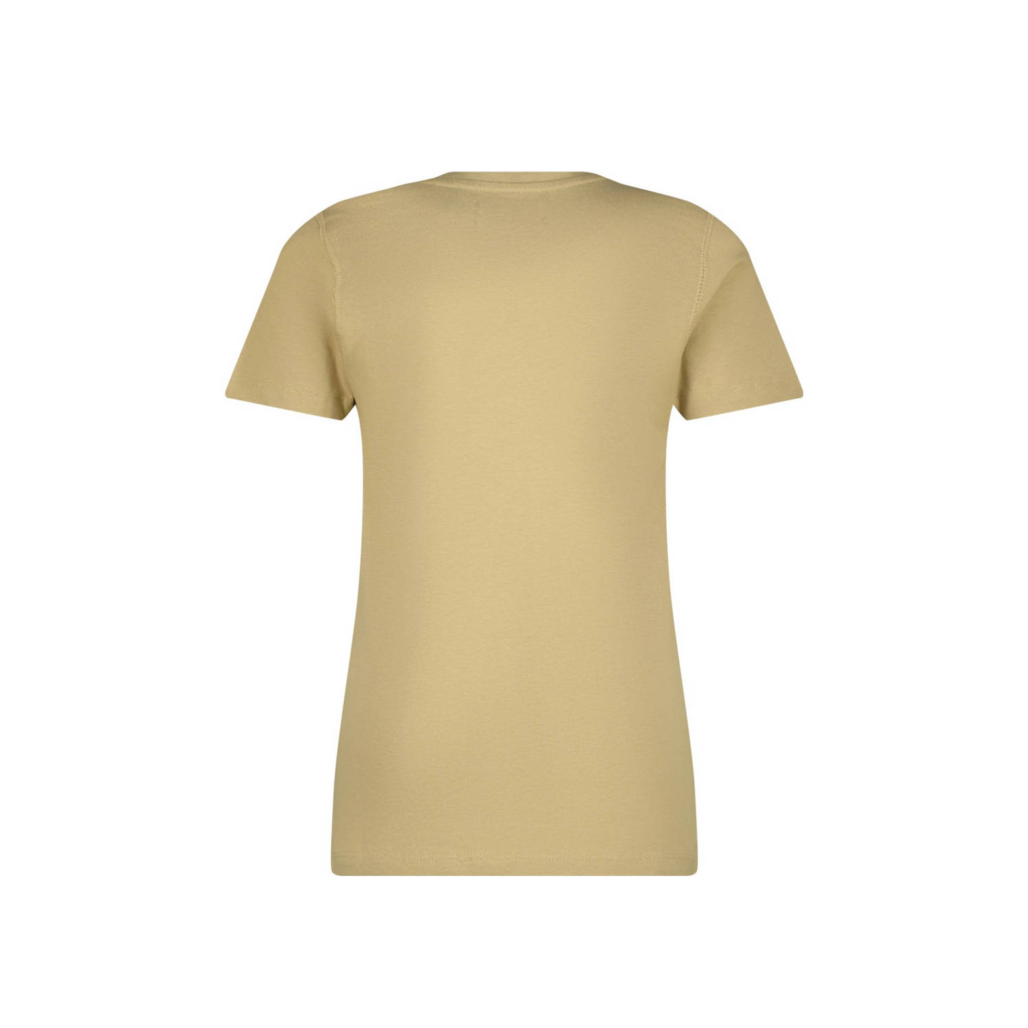Raizzed T-shirt Iowa met tekst lichtzand