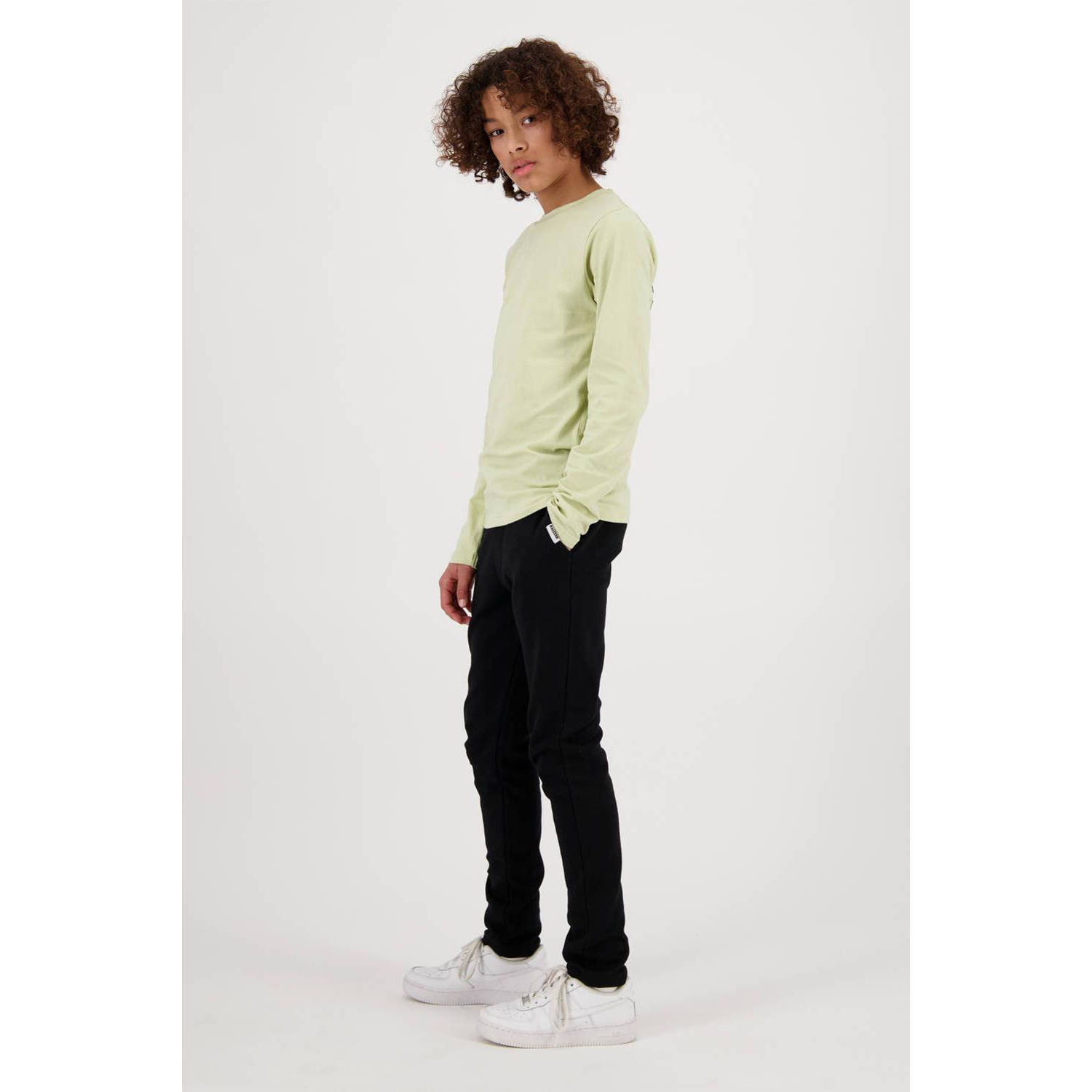 Raizzed longsleeve Cork met backprint zachtgroen