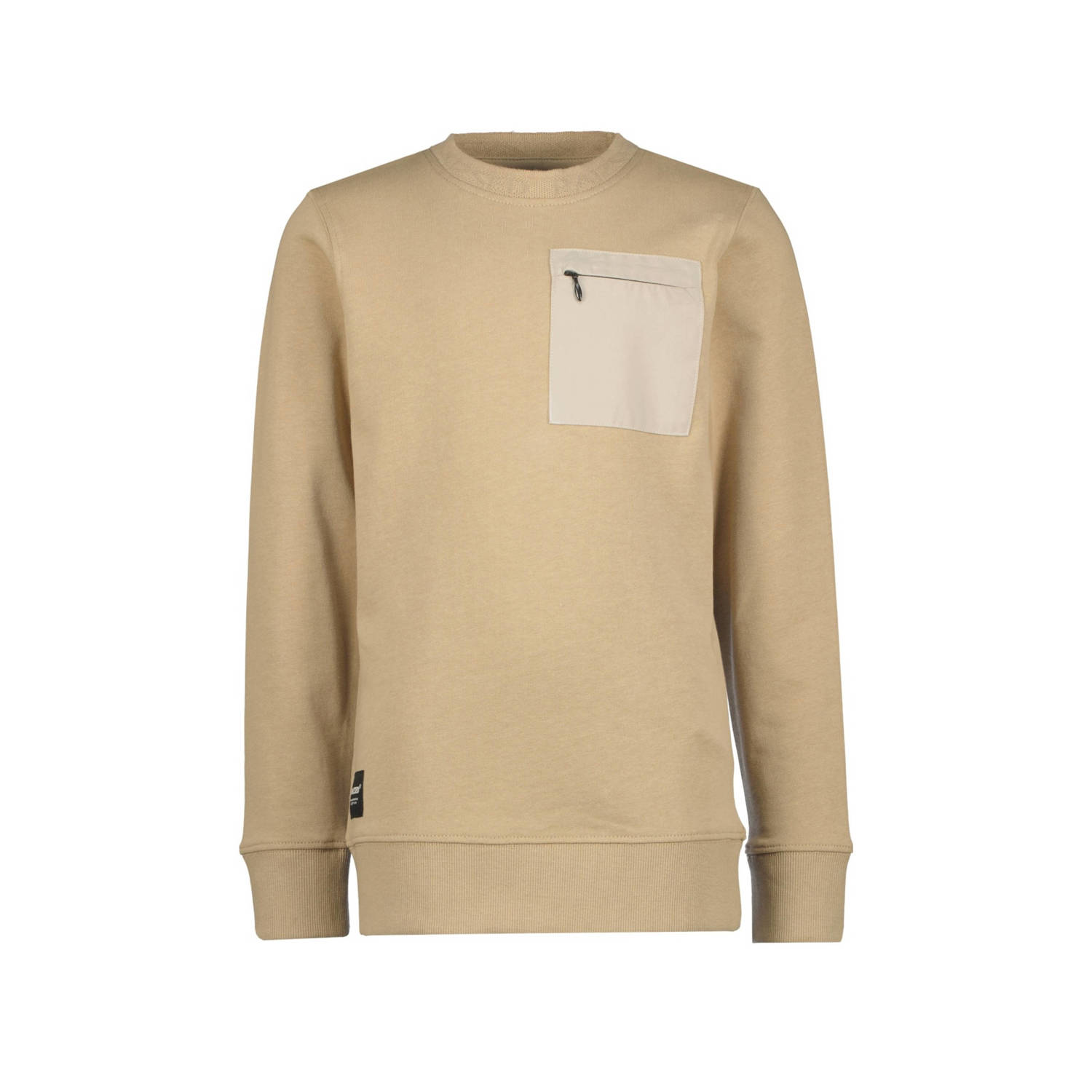 Raizzed sweater Concord lichtzand Beige Effen 116