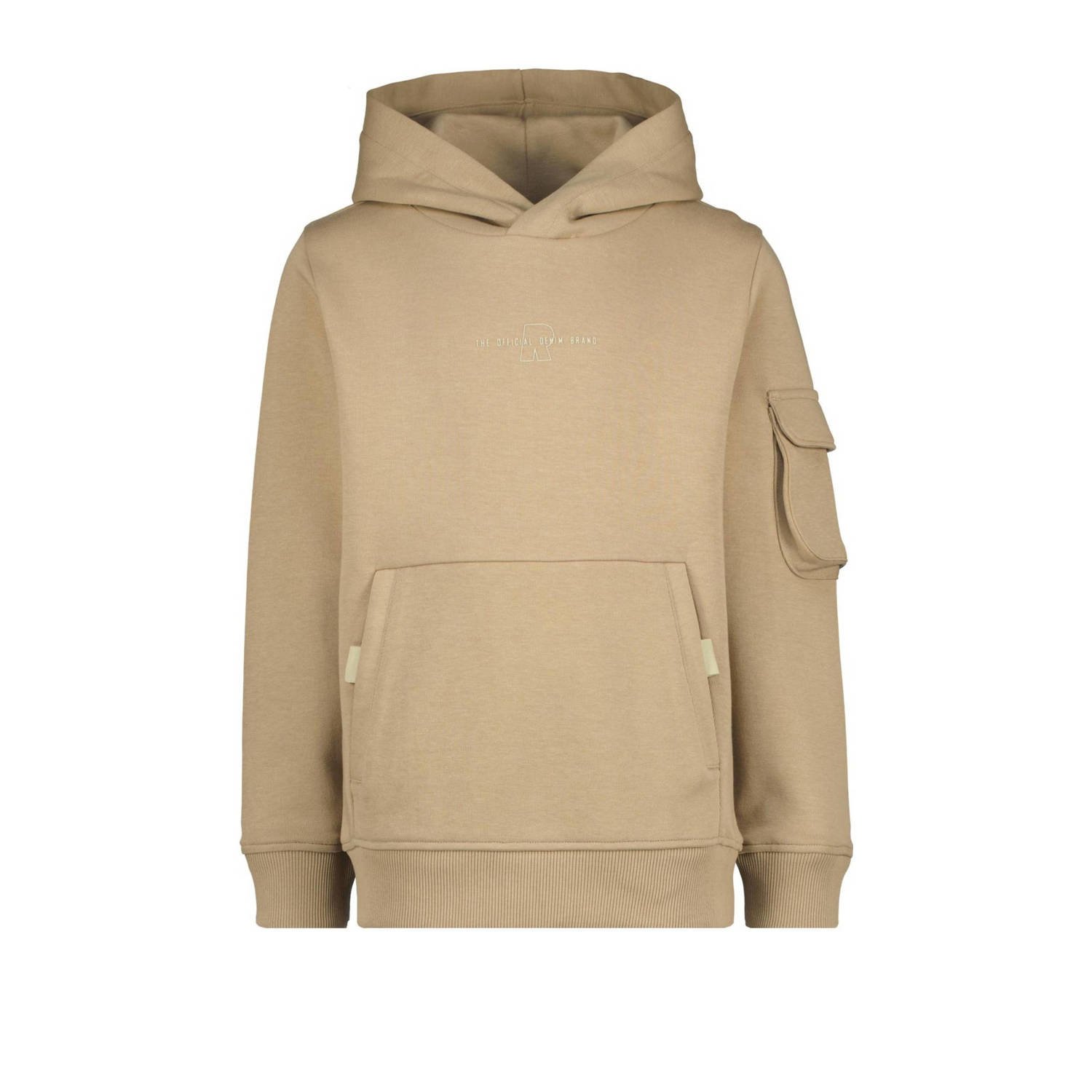 Raizzed hoodie Eugene lichtzand Sweater Beige Effen 116