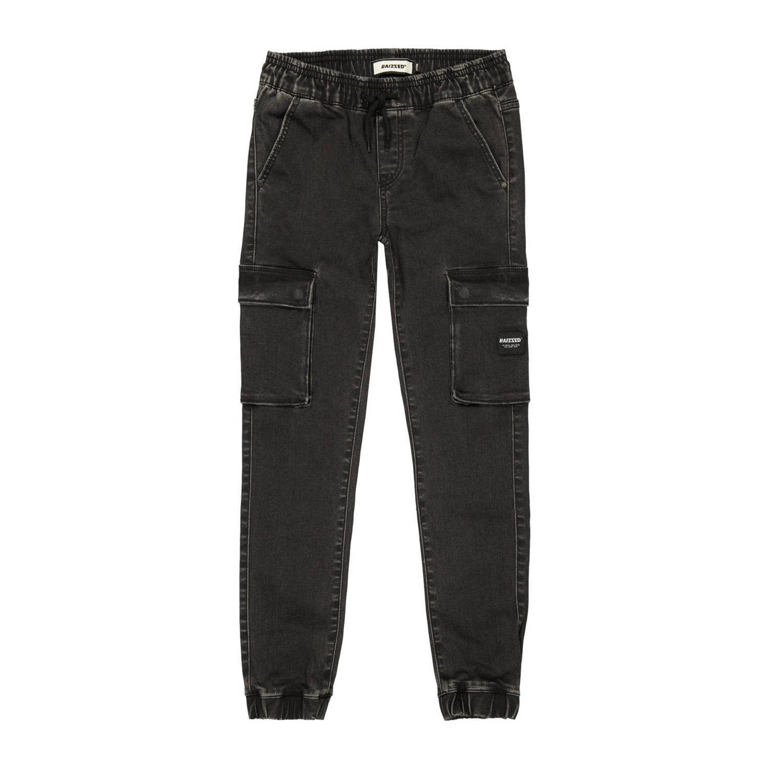 Raizzed slim fit jeans Shanghai black Zwart Jongens Stretchdenim Effen 116