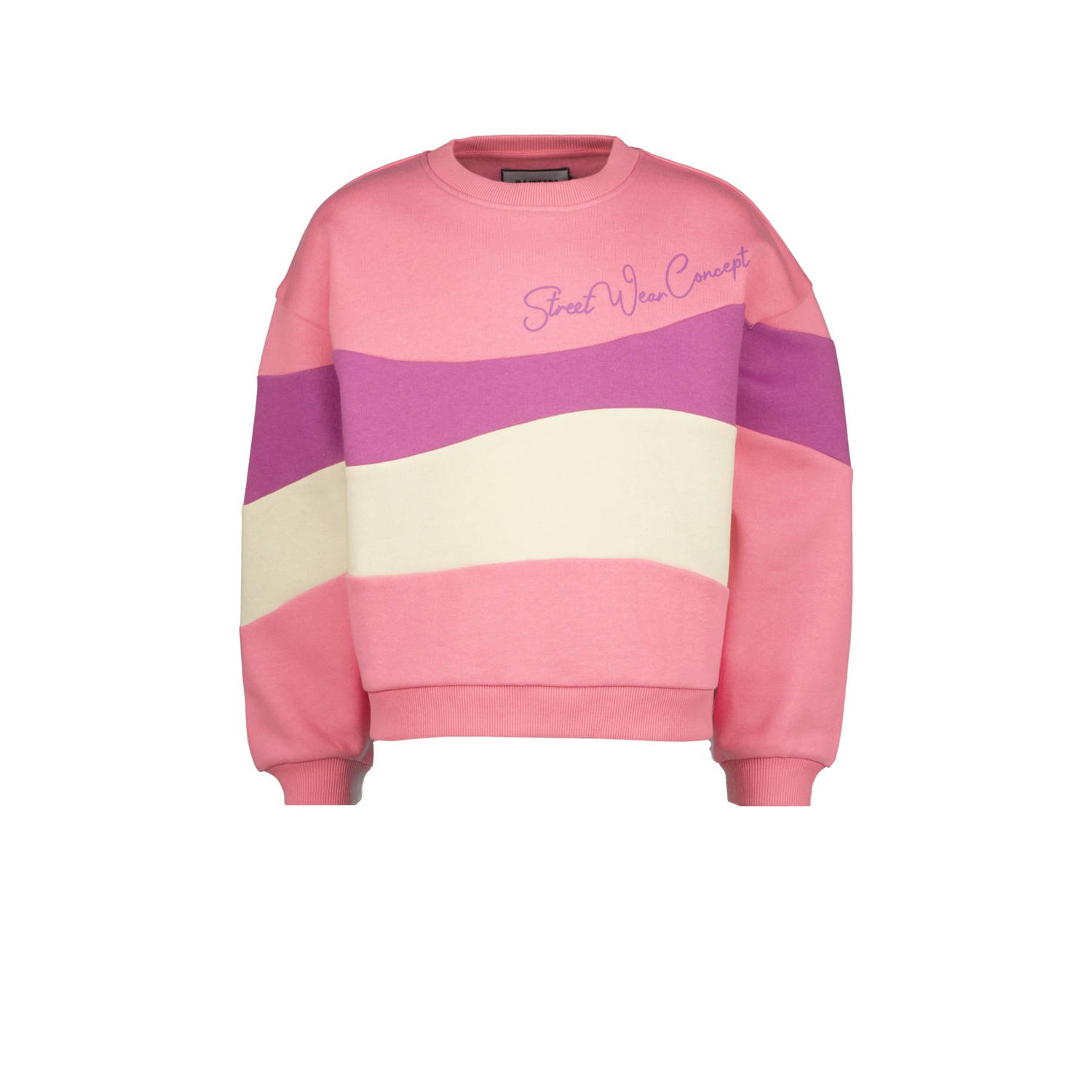 Raizzed sweater Luxx lichtroze paars wit Meerkleurig 116