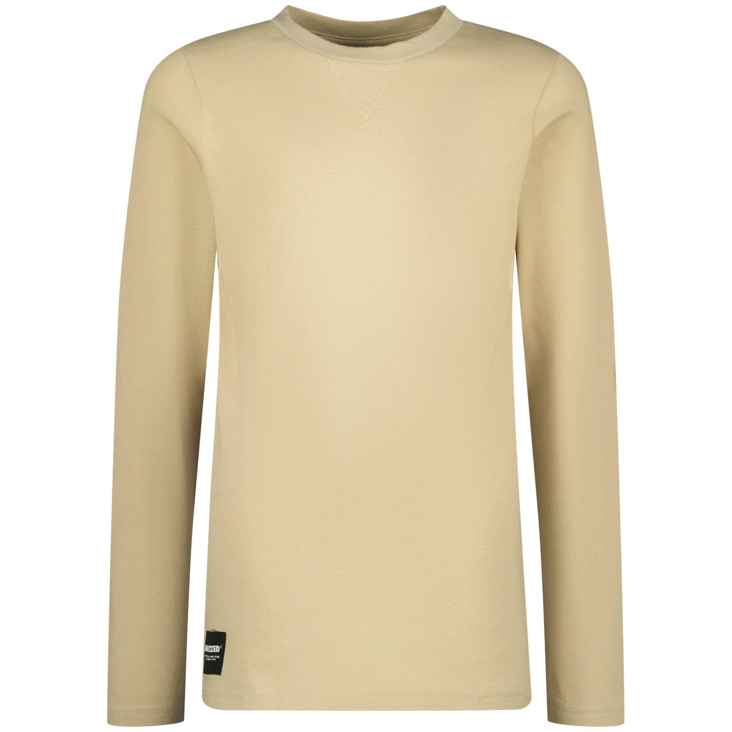 Raizzed longsleeve Cork met backprint zand Beige Jongens Katoen Ronde hals 128