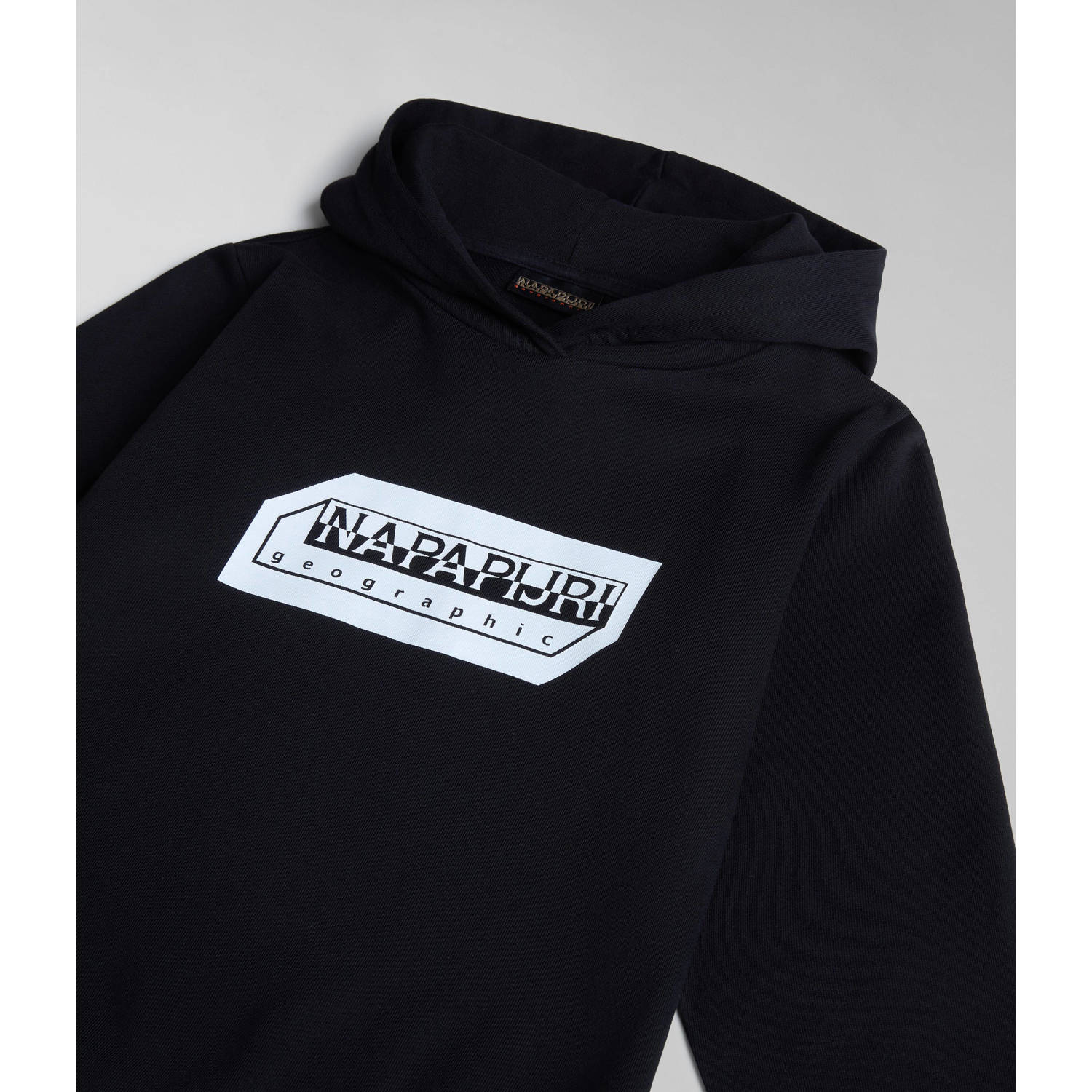 Napapijri hoodie met logo zwart wit