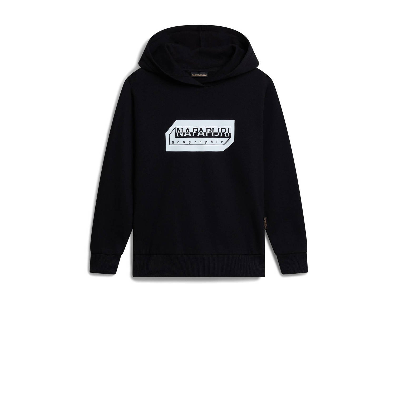 Napapijri hoodie met logo zwart wit