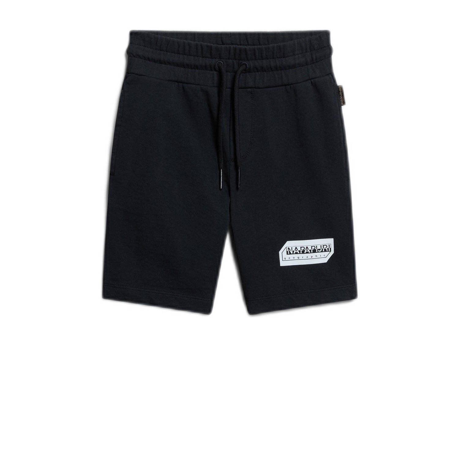 Napapijri sweatshort met logo zwart Jongens Katoen Logo 140