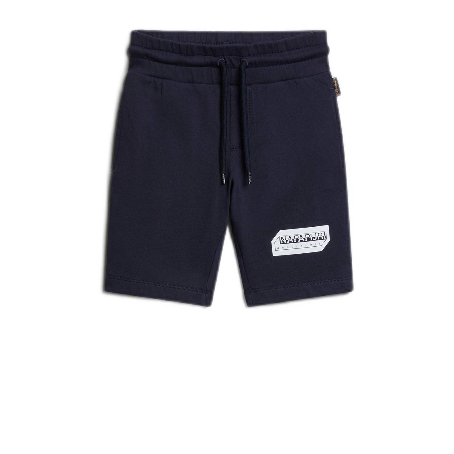 Napapijri sweatshort met logo donkerblauw