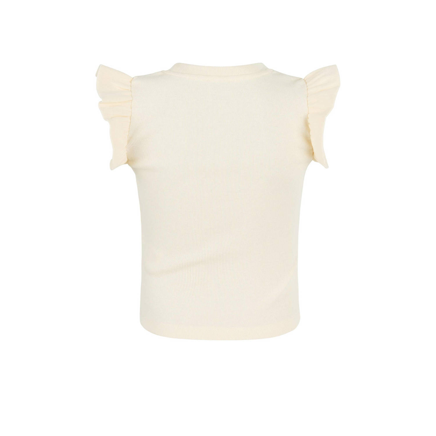 Shoeby T-shirt met ruches ecru