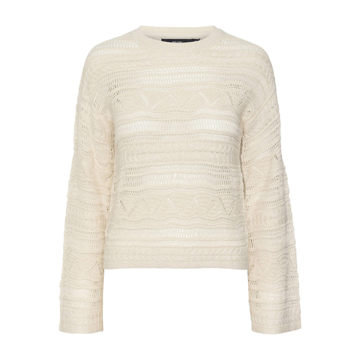 Vero Moda Vmlamar LS O-Neck Pullover Birch | Freewear Wit White Dames