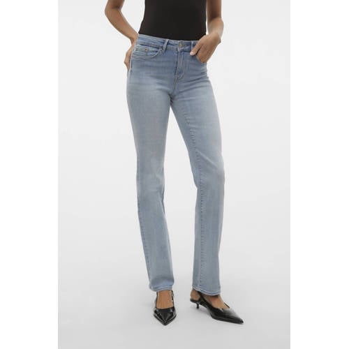 VERO MODA straight jeans VMFLASH light blue denim afbeelding