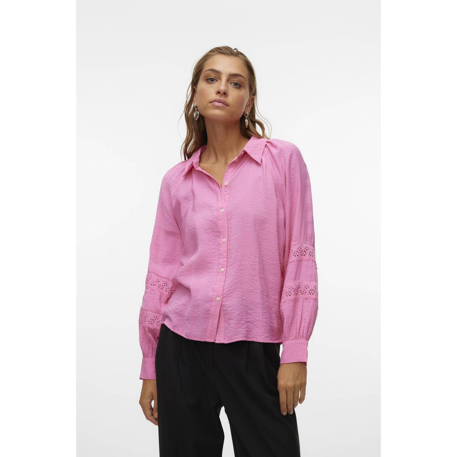 VERO MODA blouse VMHANNA roze