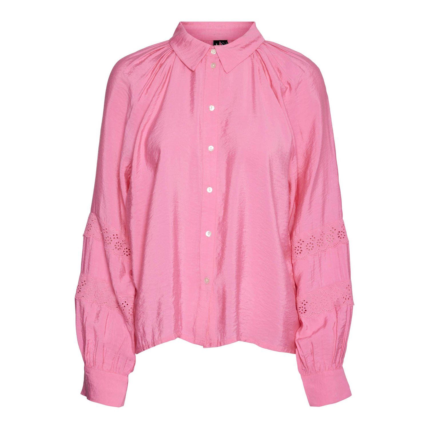 Vero Moda Roze LS Shirt | Freewear Roze Pink Dames