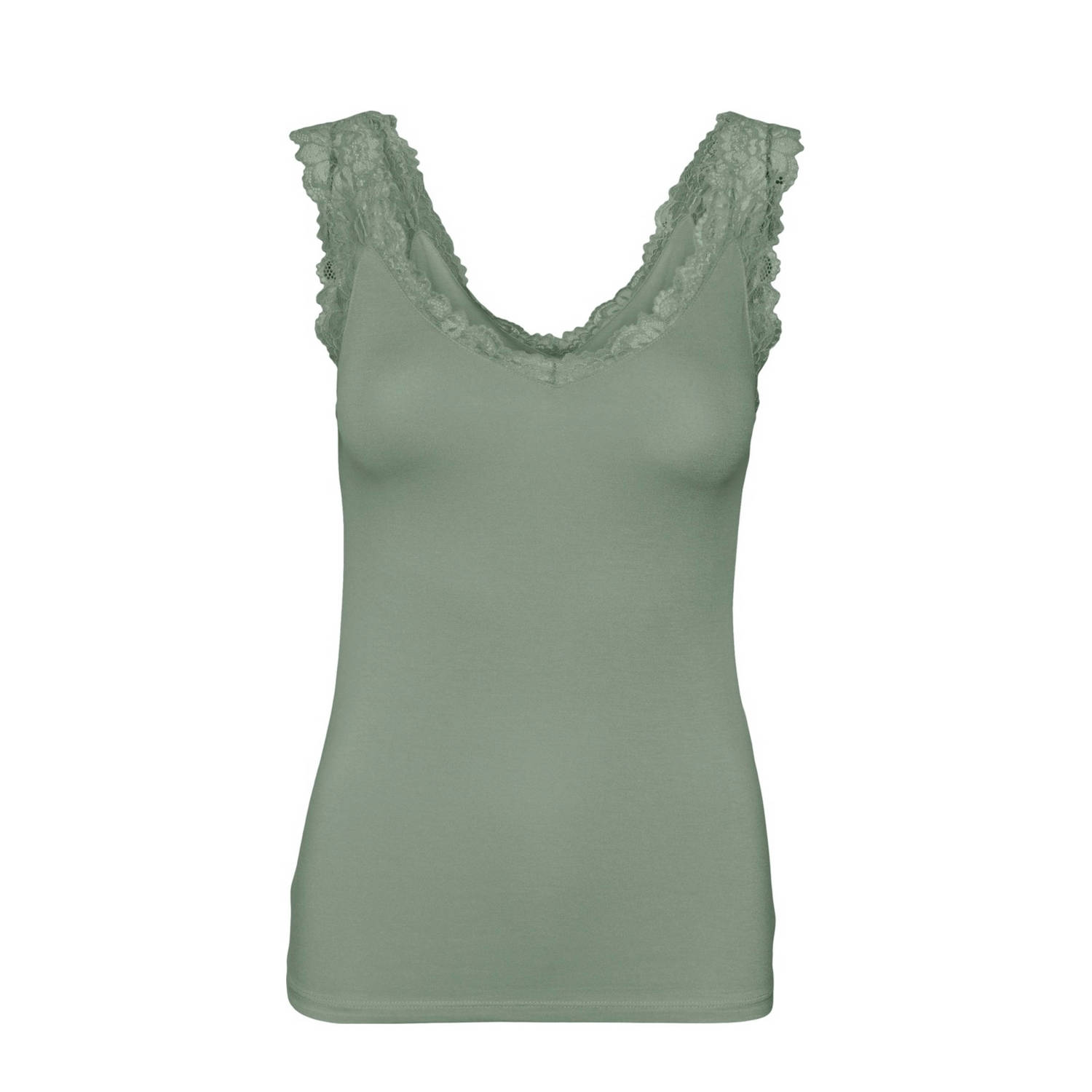 Vero Moda Groene Viscose Tanktop Lente Zomer Green Dames
