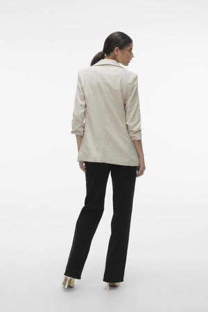rechtvallende blazer VMFRIDA zand