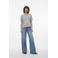 VERO MODA gestreepte top VMABBY ecru/marine