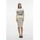 VERO MODA gestreepte trui VMSABA lichtgrijs/creme