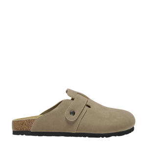 ONLRIVER PU SUEDE MULE  leren clogs taupe