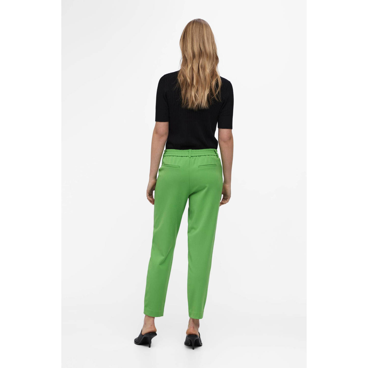 OBJECT slim fit broek groen