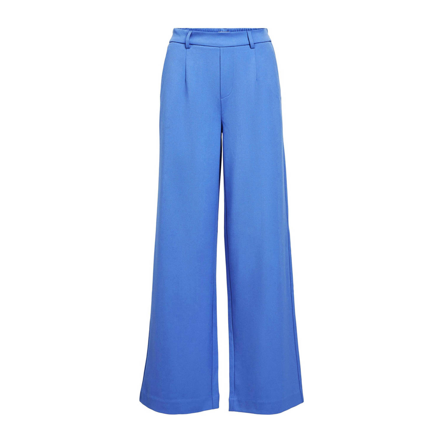 OBJECT wide leg pantalon blauw