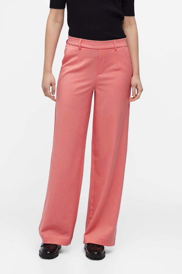 STREET ONE Crinkle Wide Leg Broek, Magnolia roze, 38W x 30L STREET ONE Crinkle Wide Leg Broek, Magnolia roze, 38W x 30L