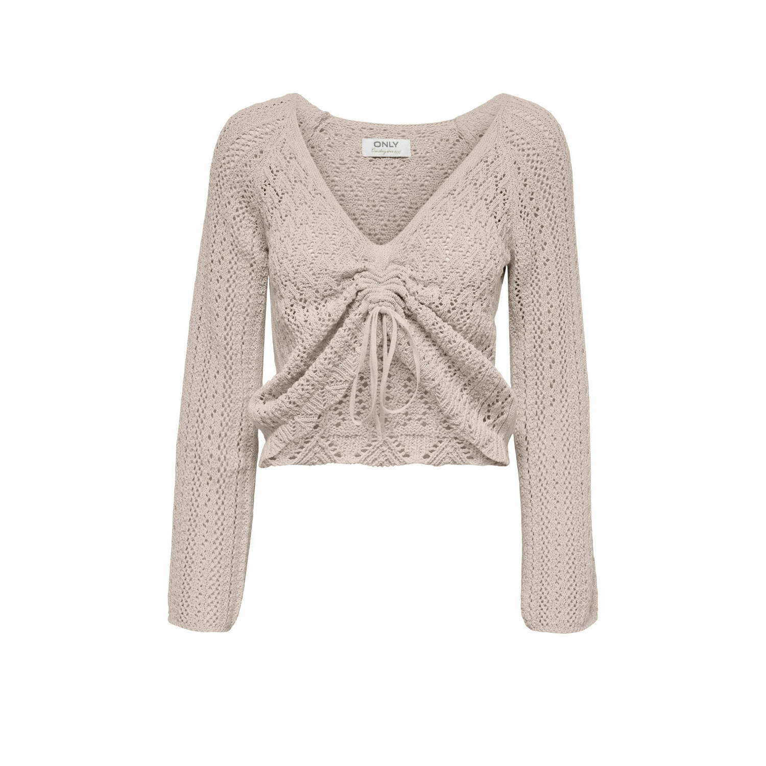 Only regular fit gebreide pullover met plooien model 'NOLA'