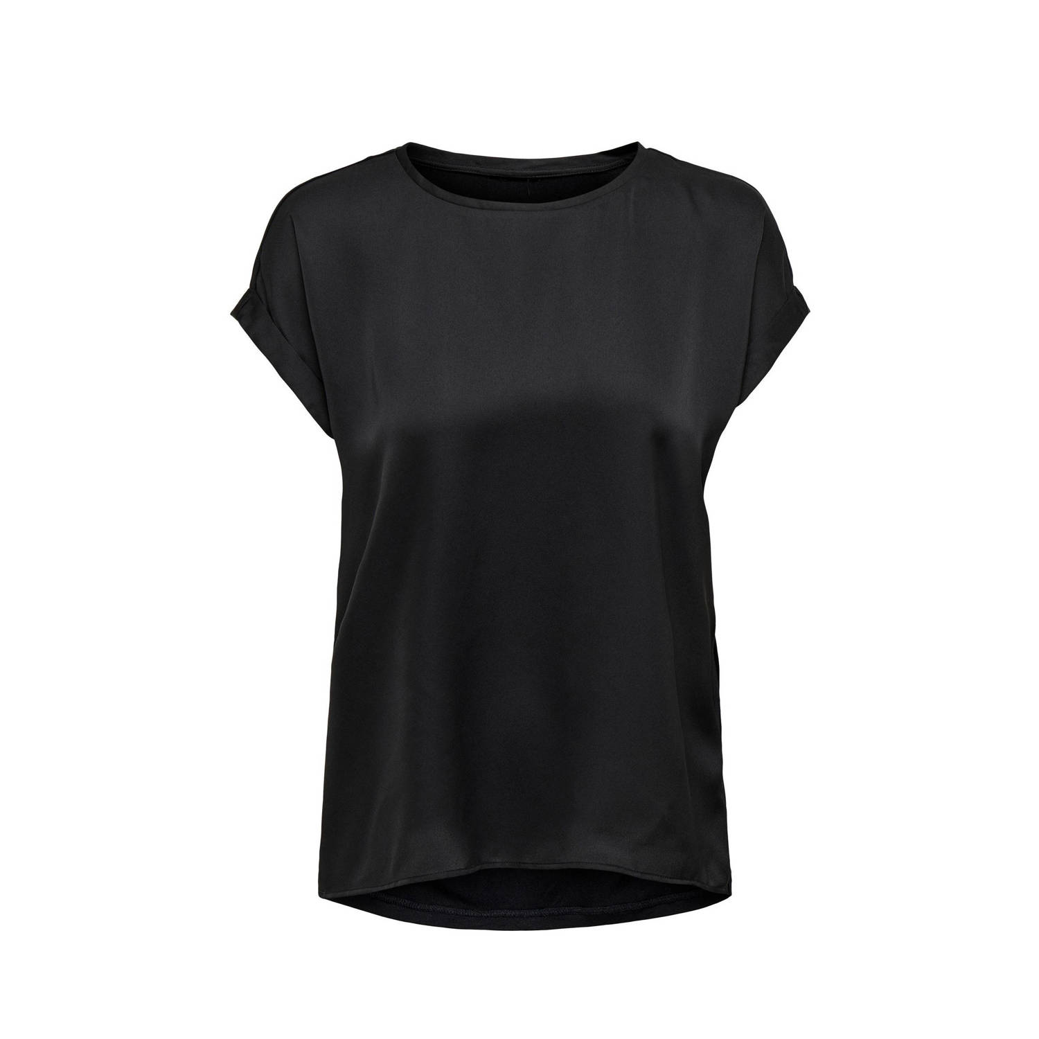 Only Shirt met korte mouwen ONLLIEKE S S SATIN MIX TOP WVN NOOS