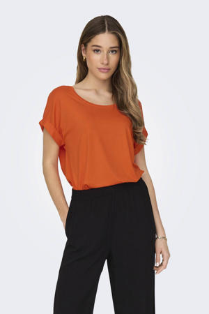 T-shirt ONLMONSTER oranje