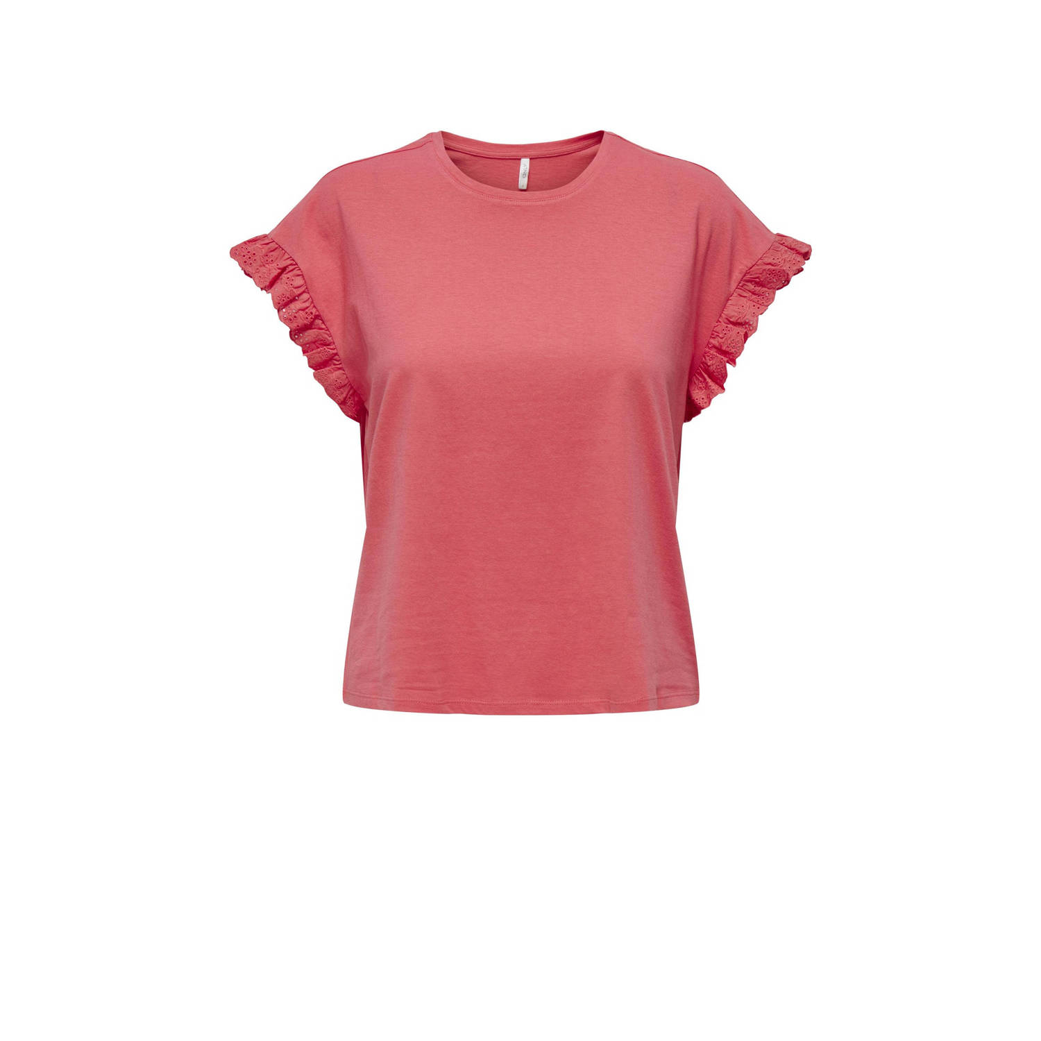 Only Geborduurde Roze Top Freewear Collectie Pink Dames