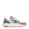 HUB chunky suède sneakers wit/grijs/blauw