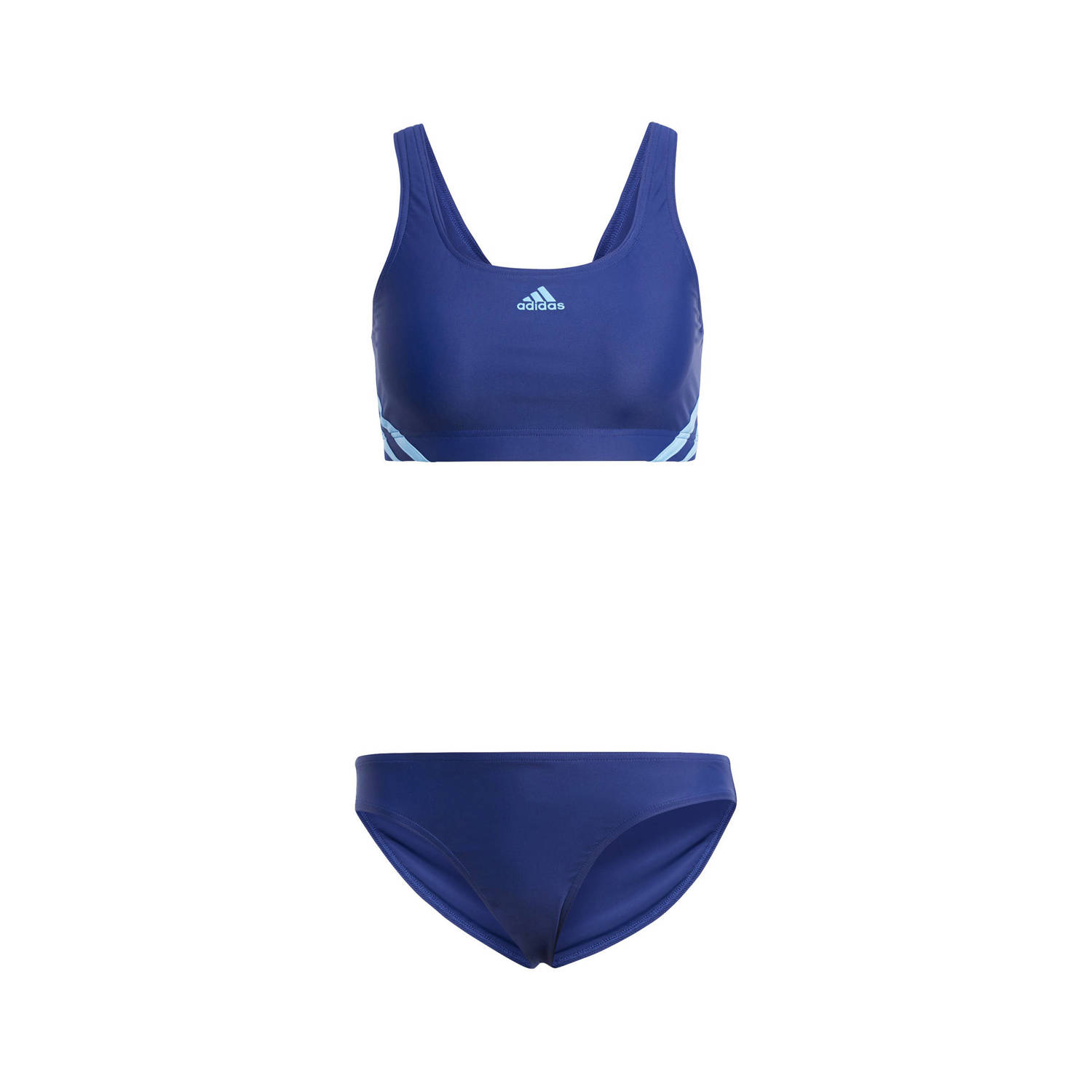 adidas Performance Infinitex crop bikini donkerblauw