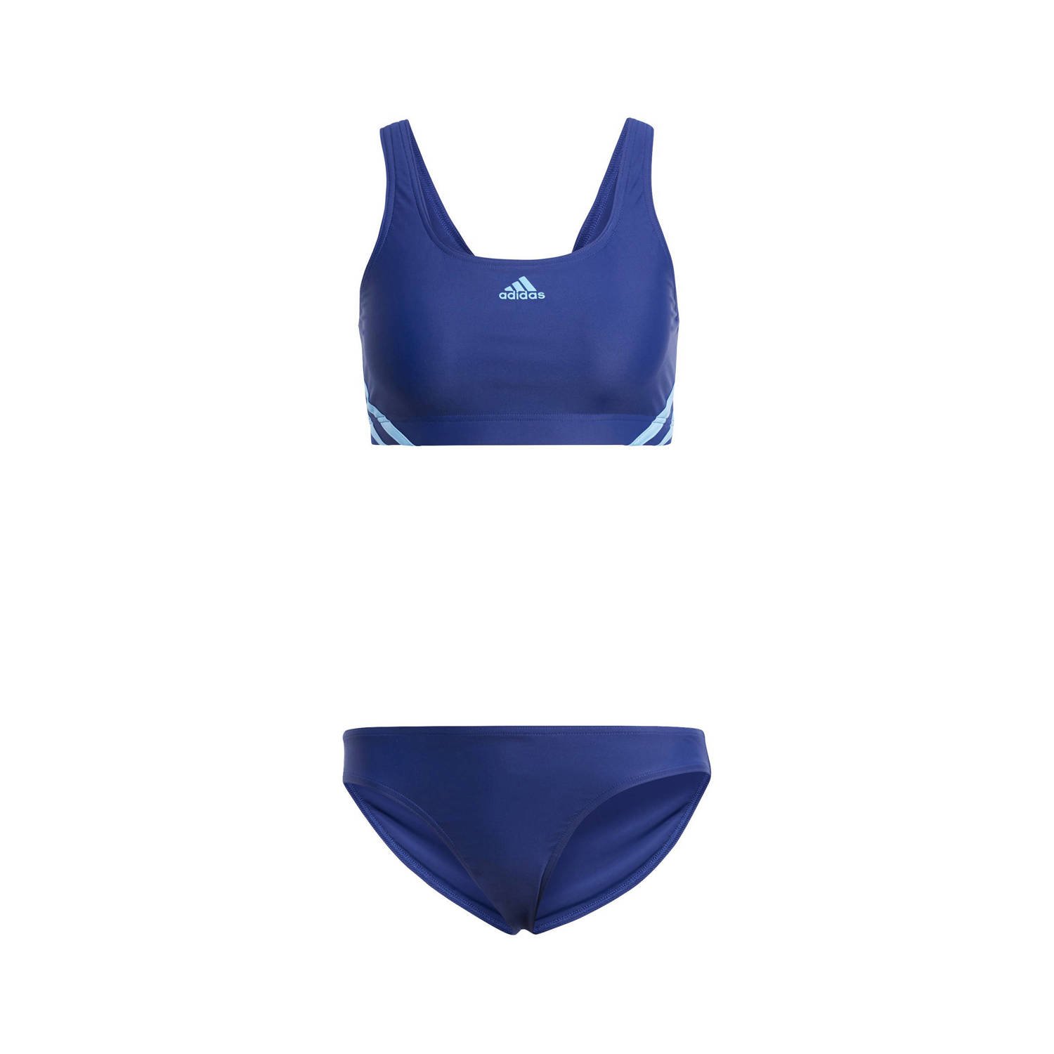 Adidas Performance Infinitex crop bikini donkerblauw