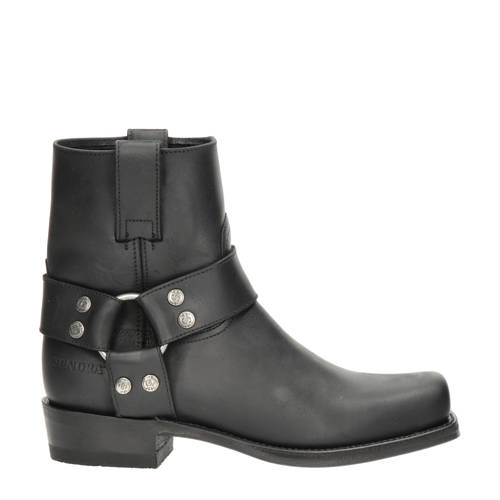 Sendra 9077 Pete leren bikerboots zwart afbeelding