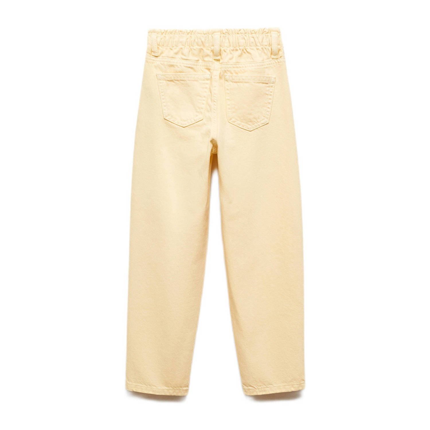 Mango Kids straight fit jeans geel