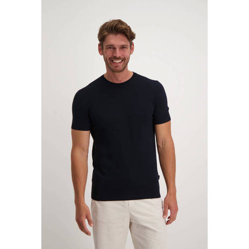 Saint Steve gebreid T-shirt dark navy afbeelding