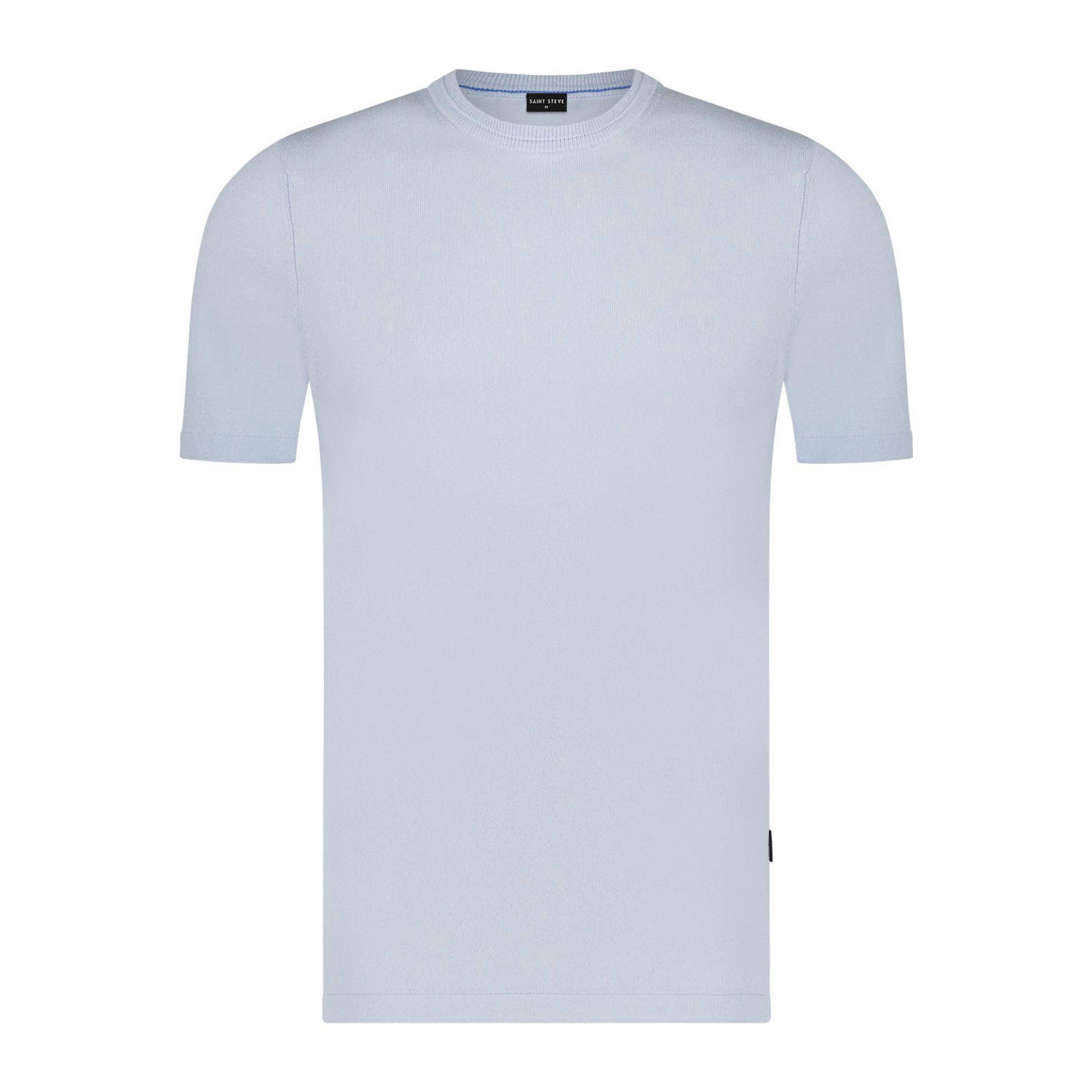 Saint Steve gebreid T-shirt ice blue