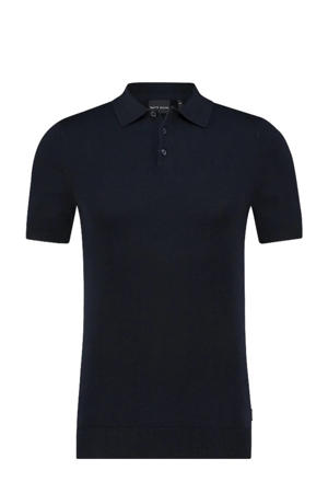 regular polo gebreid CHRIS donkerblauw