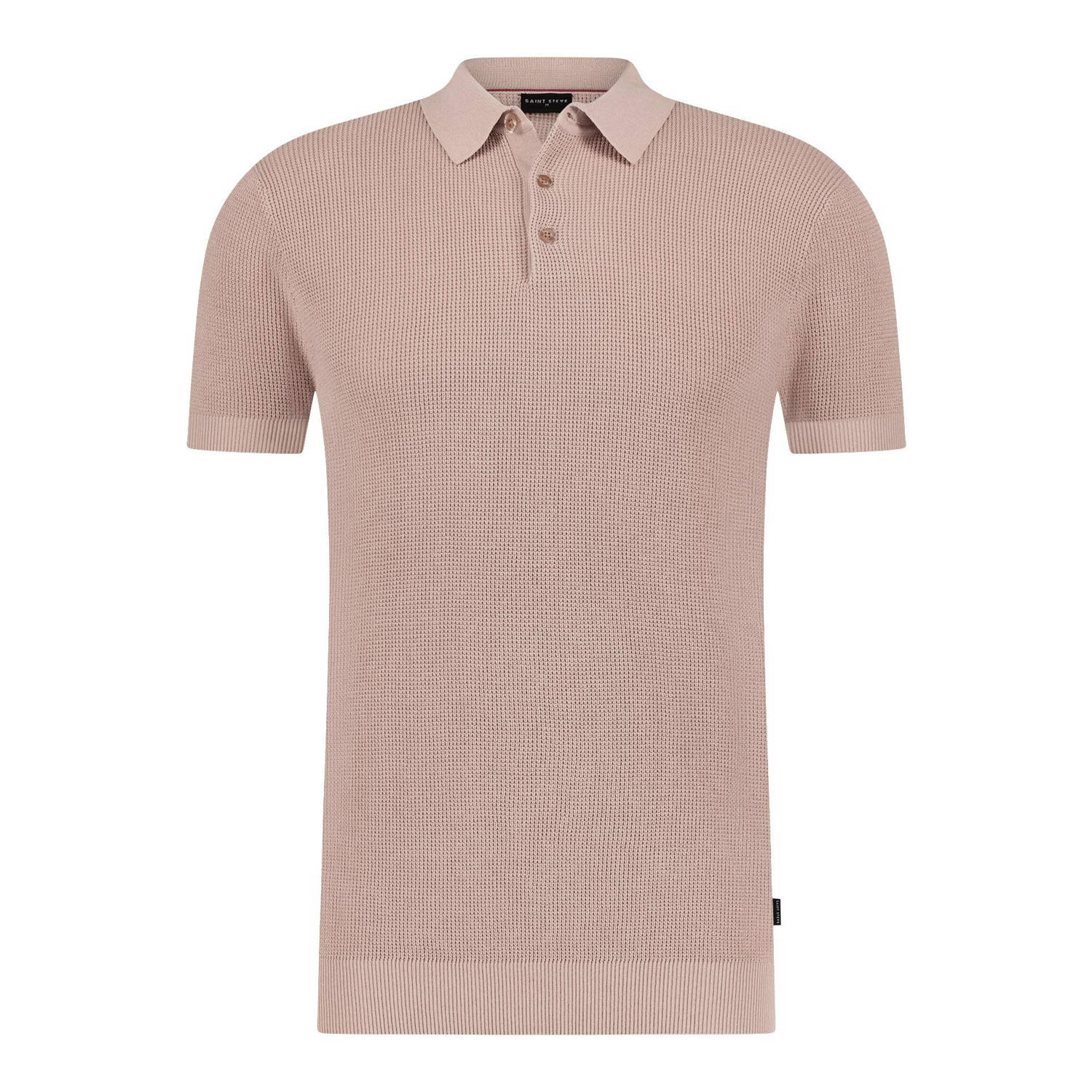 Saint Steve gebreide polo SIETSE powder pink