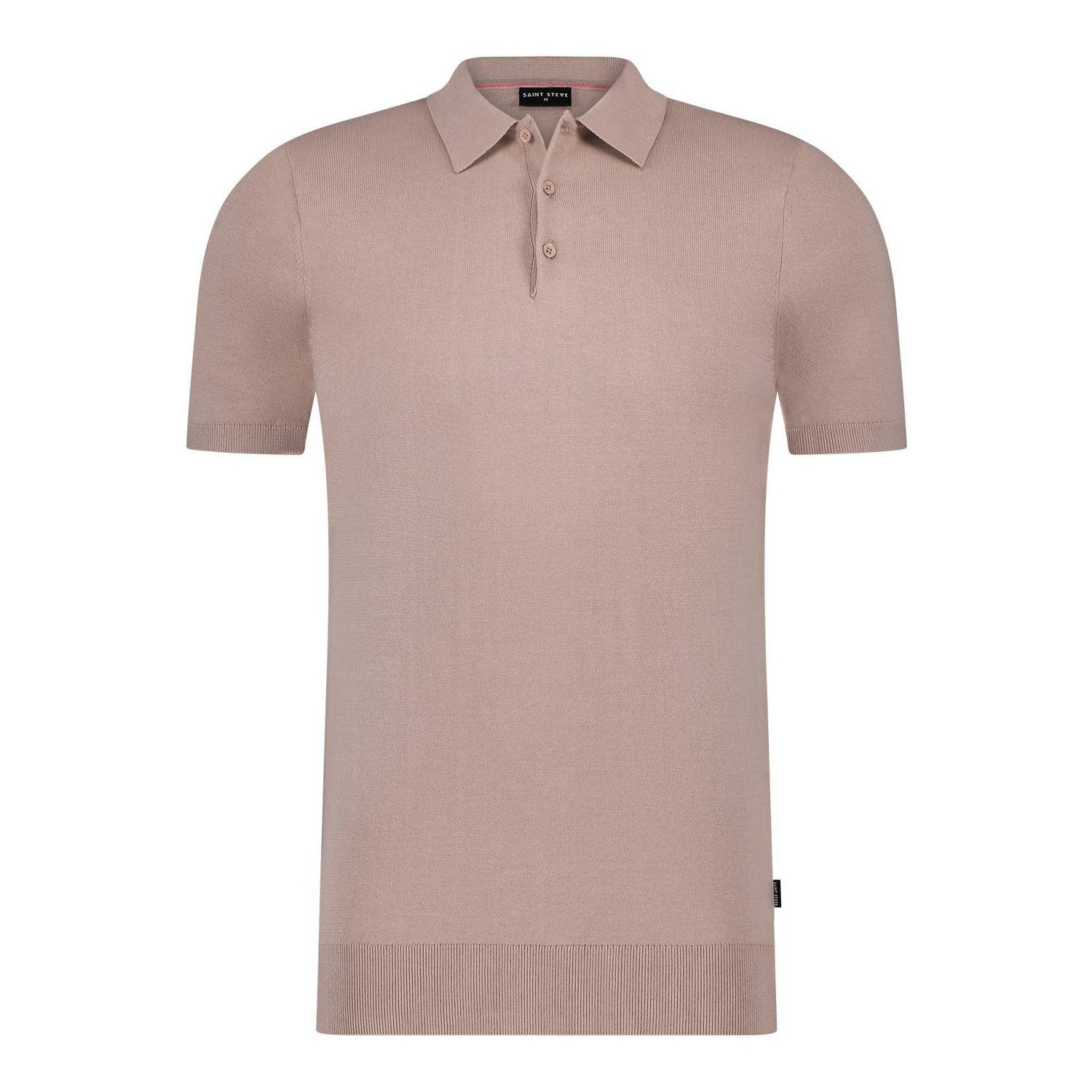 Saint Steve Chris Polo Shirt 19481 Pink Heren