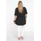 YOEK T-shirt DOLCE met stippen zwart/ wit