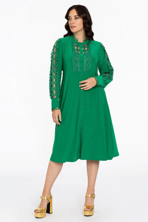 blousejurk DOLCE met kant groen